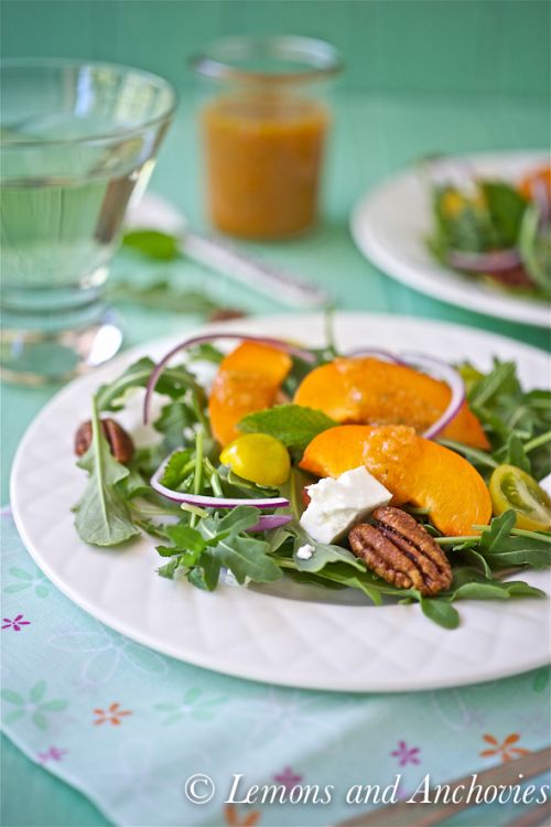 Arugula-Salad-with-Apricot-Mint-Vinaigrette-from lemons and anchovies - Copy