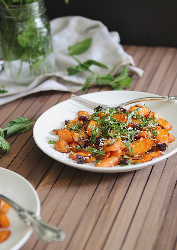 Coconut roasted carrot salad from www.healthygreenkitchen.com