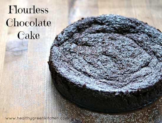 Flourless chocolate cake from www.healthygreenkitchen.com